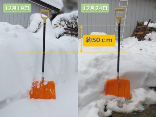 雪が消えた１２月２４日